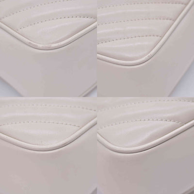 $1950 2022 Saint Laurent Calfskin Matelasse Monogram Lou Camera Bag Crema Soft