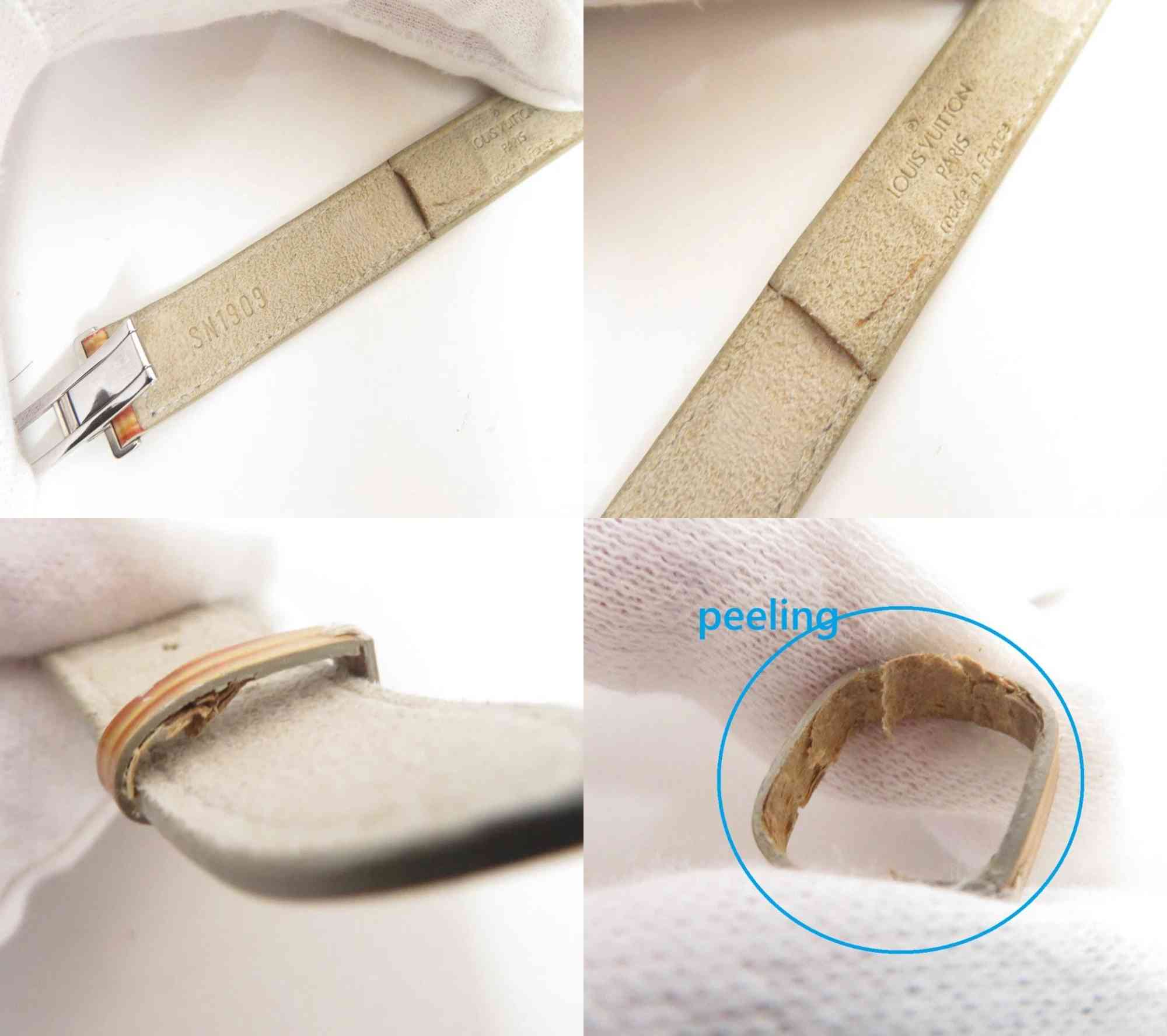 $475 Louis Vuitton Leather Epi Wish Wrap Bracelet Brown SN1909