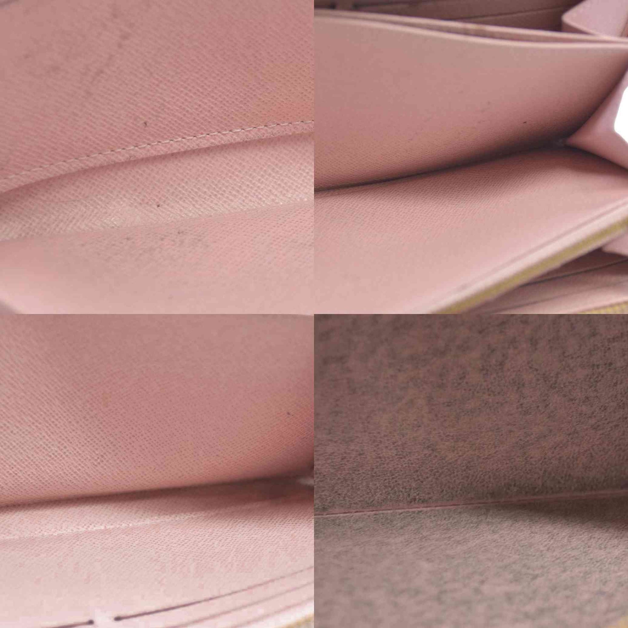 Louis Vuitton Damier Azur Zippy Wallet Rose Ballerine GI0173