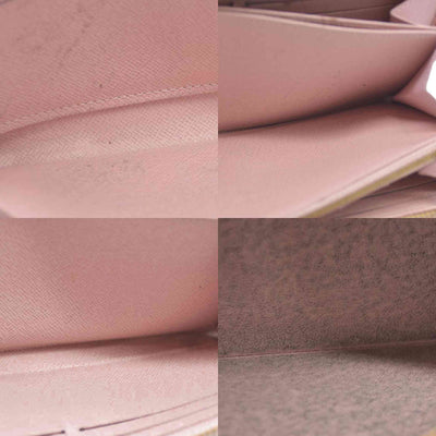 Louis Vuitton Damier Azur Zippy Wallet Rose Ballerine GI0173