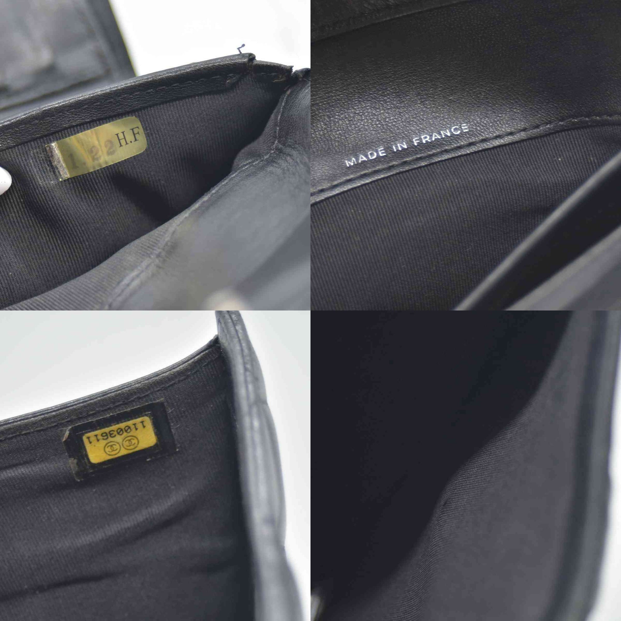 $1375 Chanel Lambskin Quilted Large Flap Wallet Black CONSIGNMENT