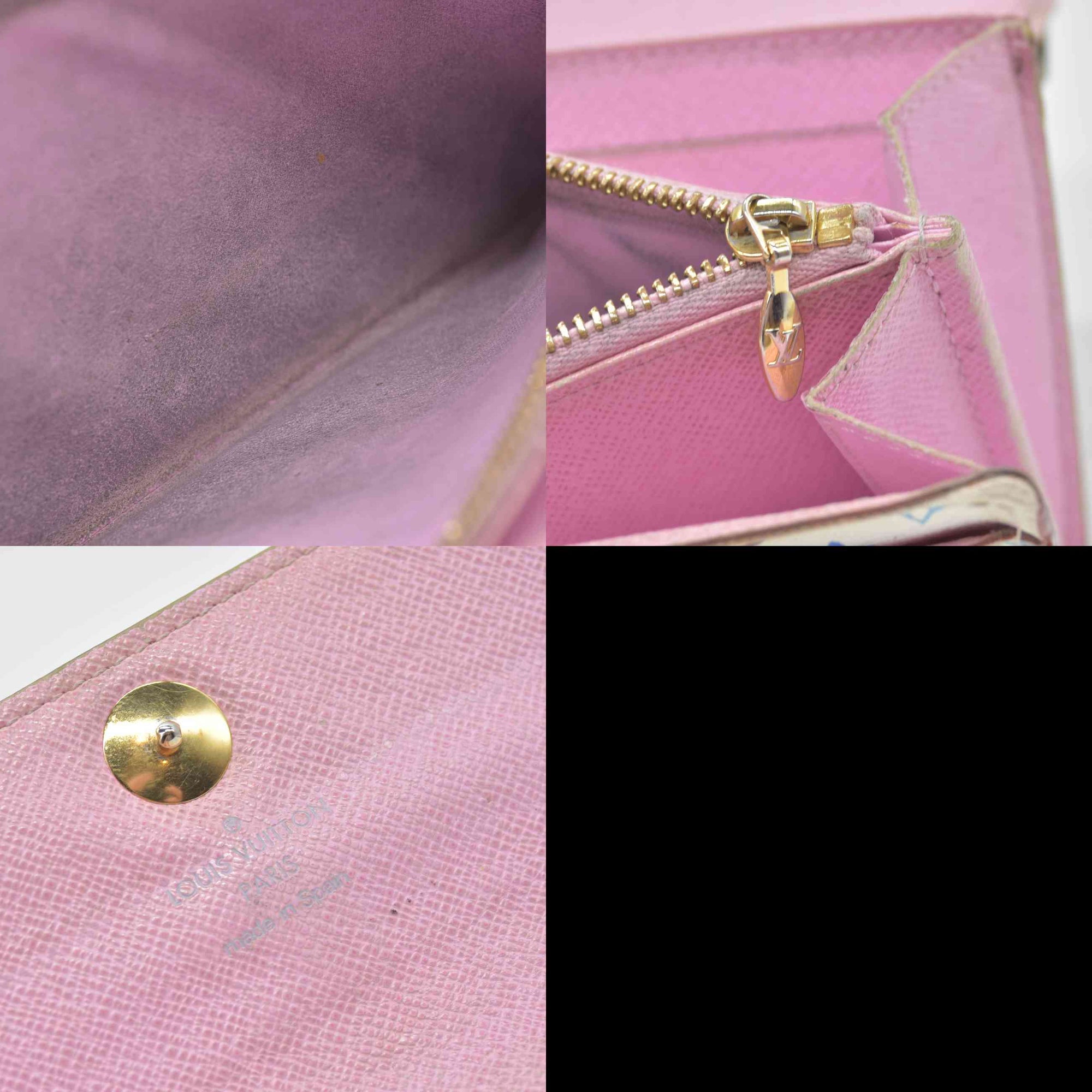 $850 2012 Louis Vuitton Monogram Multicolor Sarah Long Wallet CA2162