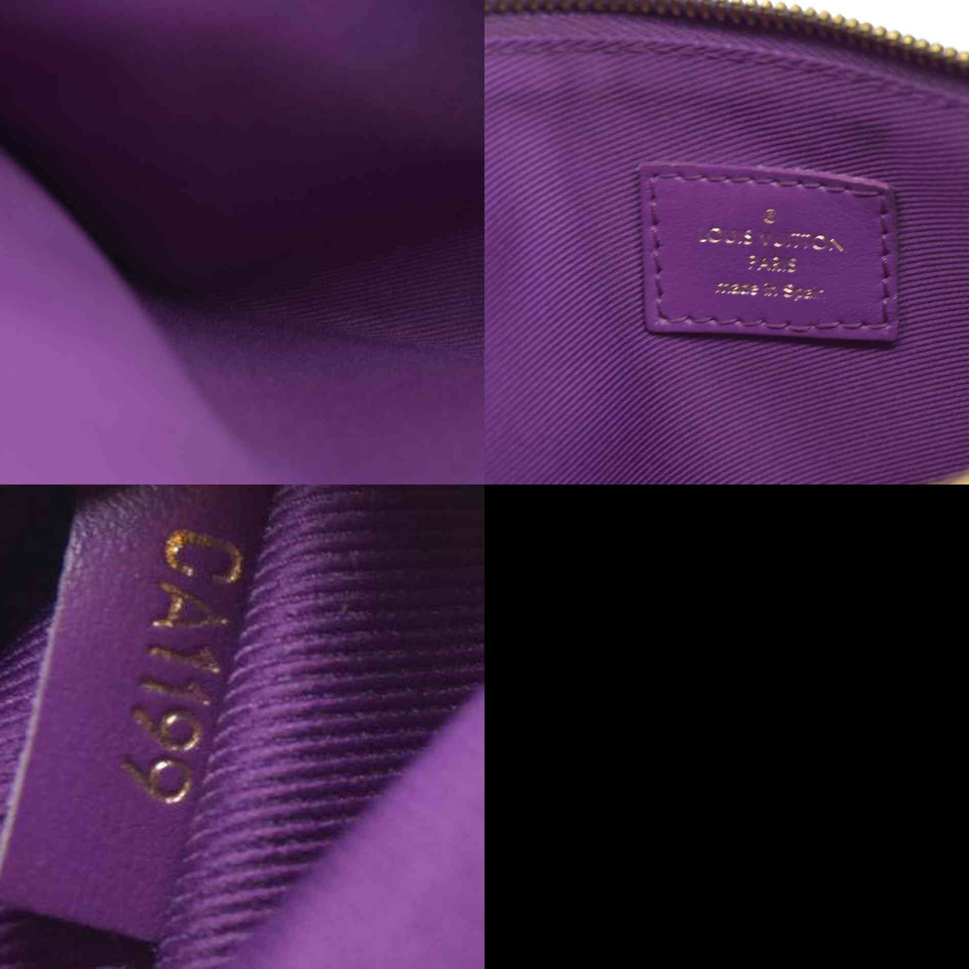 $2180 2019 Louis Vuitton  Monogram Double Flat Messenger Marron Purple CA1199 CONSIGNMENT