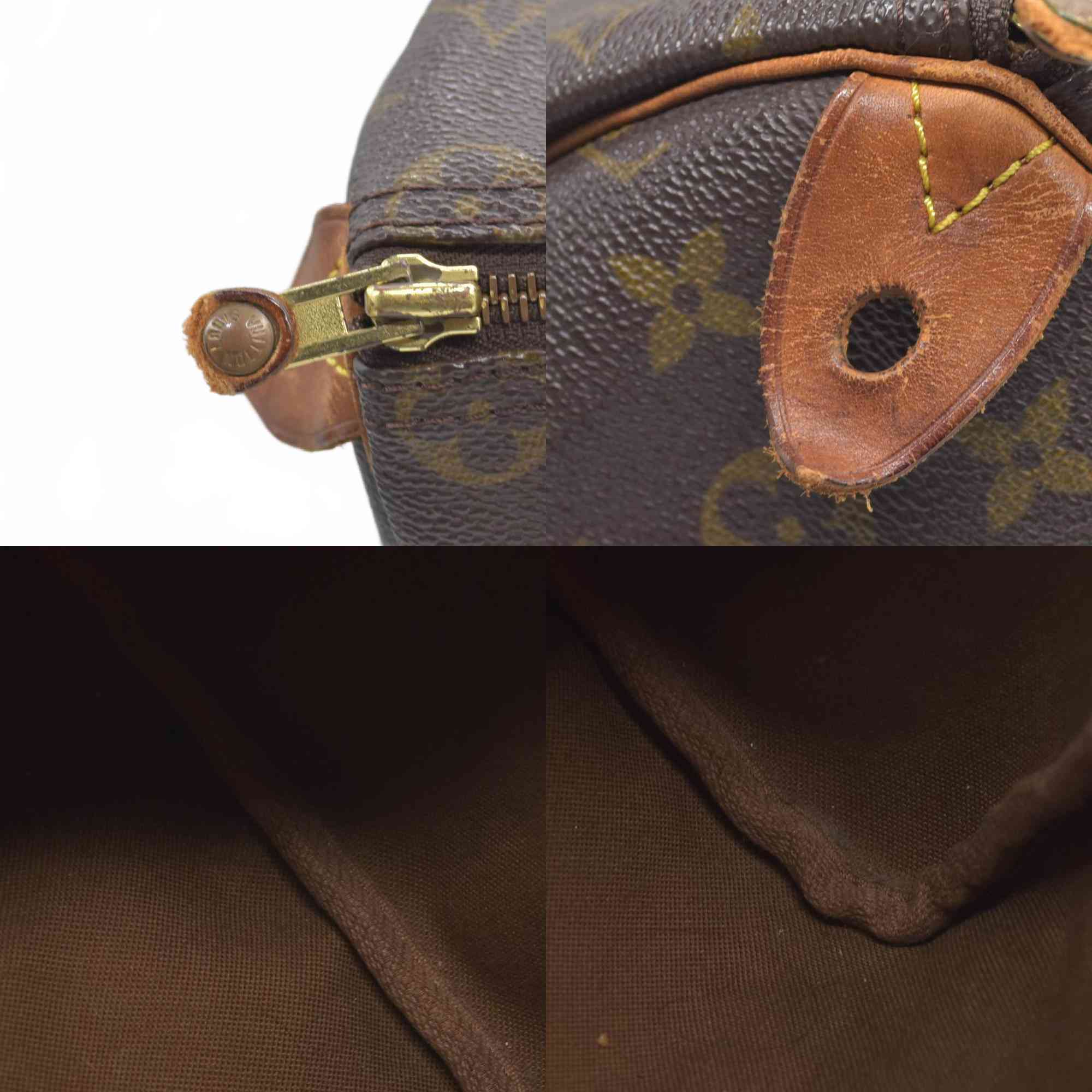 $1730 Louis Vuitton Monogram Speedy 35 SP0954