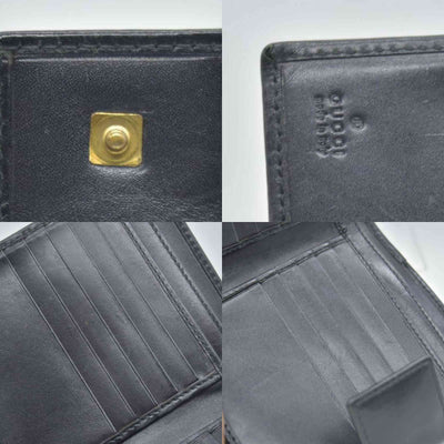 $490 GUCCI Black Leather Bi-fold Wallet CONSIGNMENT