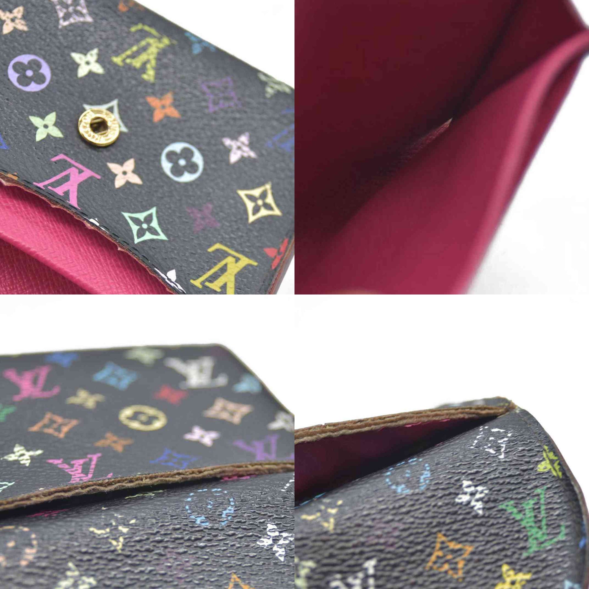 Louis Vuitton $650 Monogram Muakami Enveloppe Cartes De Visite Card Case CA2163