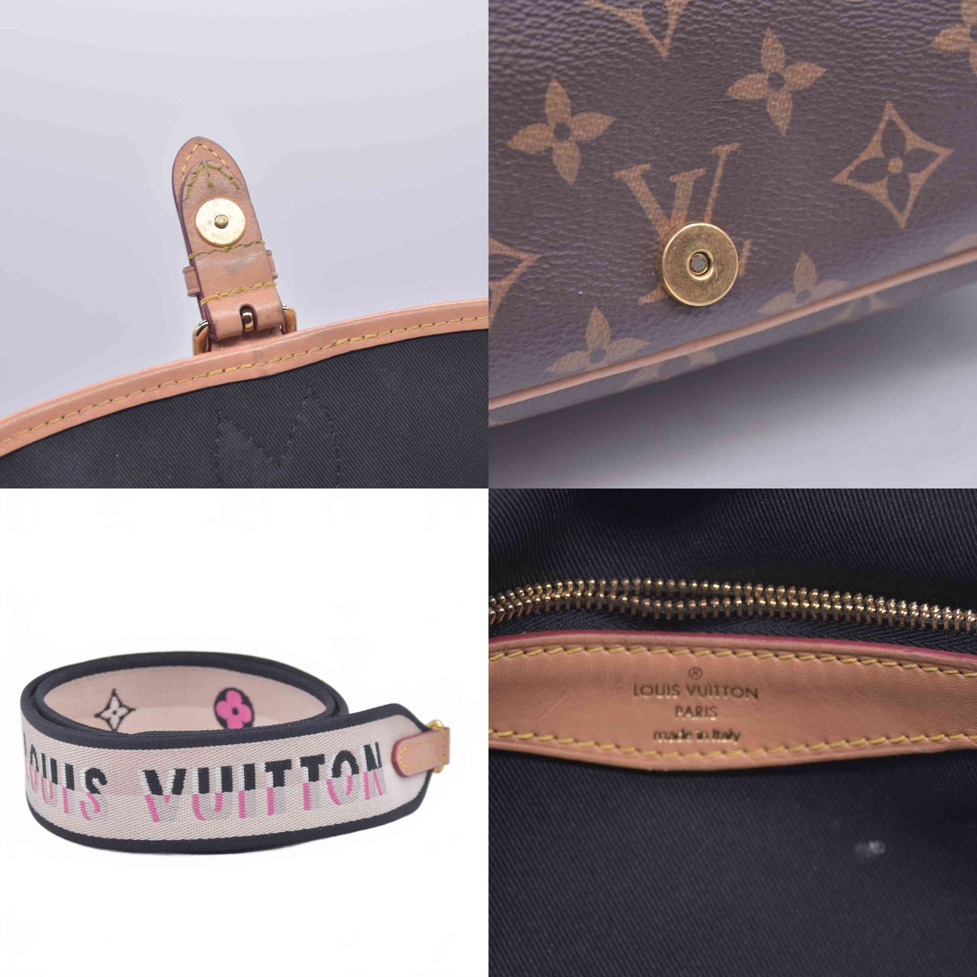 $2700 RFID Louis Vuitton Monogram Diane Black Shoulder Bag 10020762