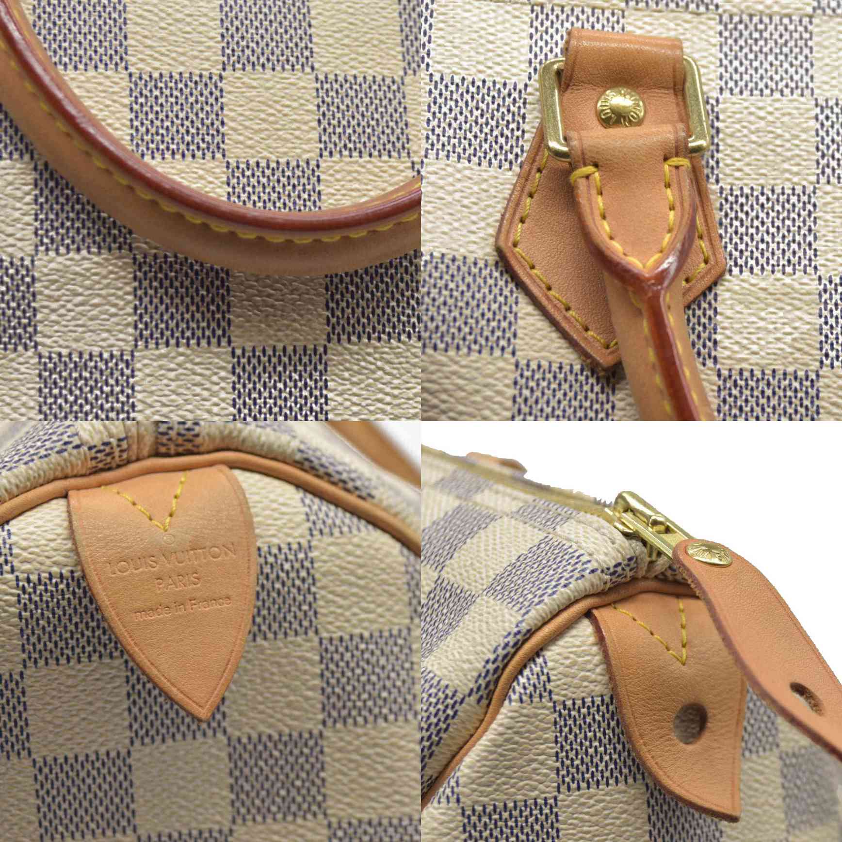 $1550 Louis Vuitton Damier Azur Speedy 30 DU3028 CONSIGNMENT