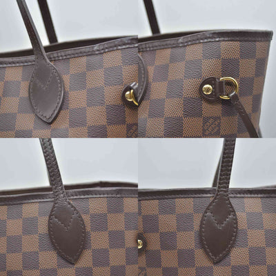 $2240 2017 Louis Vuitton Damier Ebene Neverfull MM with Pouch SD0167