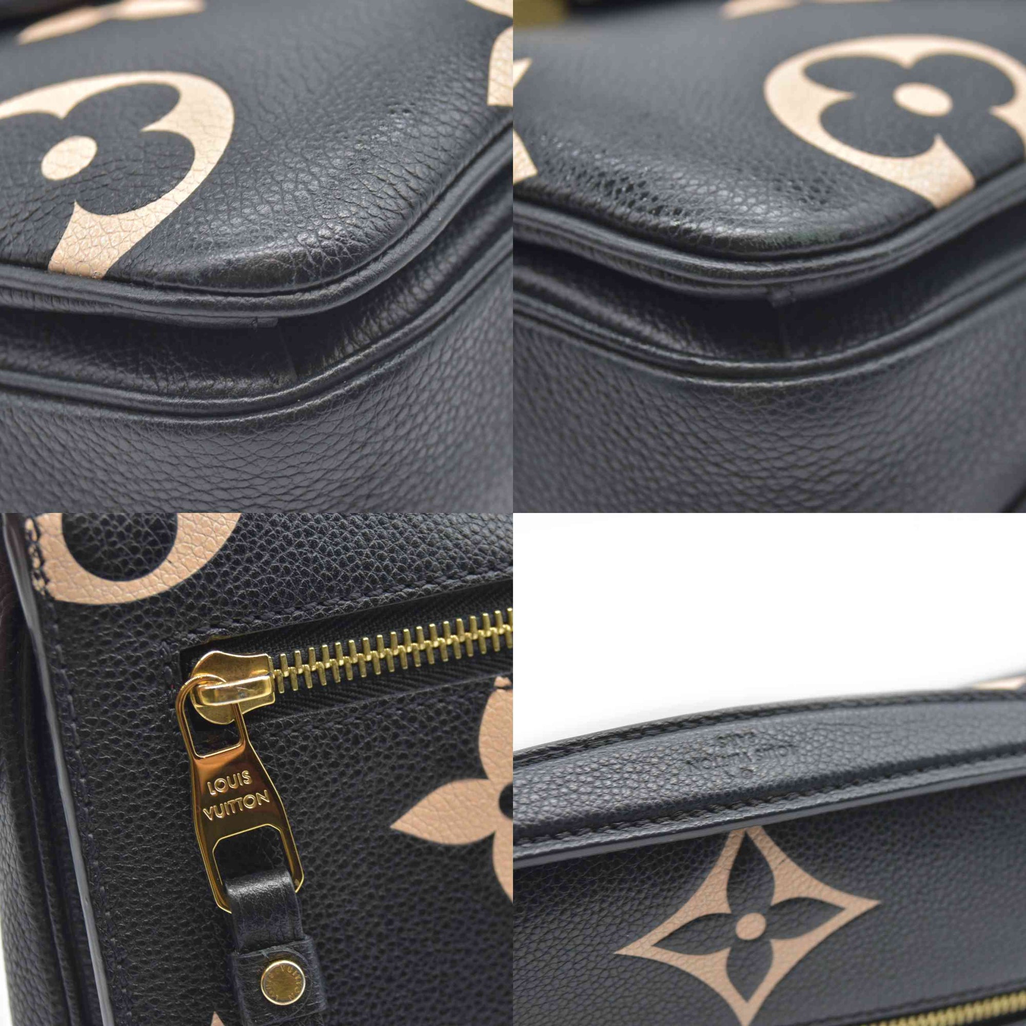 $3300 Louis Vuitton BiColor Pochette Metis Black Cream