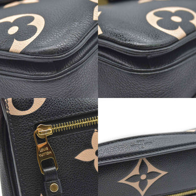 $3300 Louis Vuitton BiColor Pochette Metis Black Cream