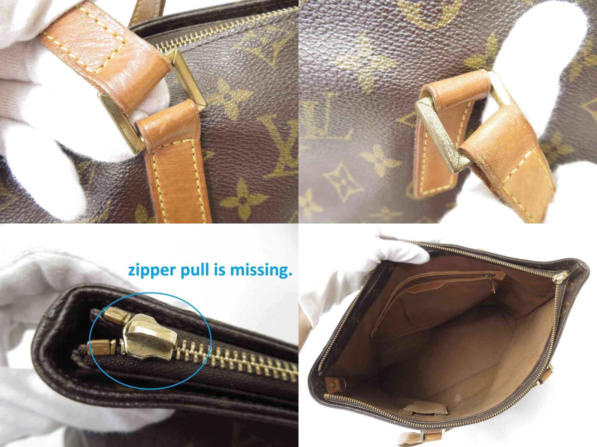 $1,650 2002 Louis Vuitton Monogram Cabas Mezzo AR0022