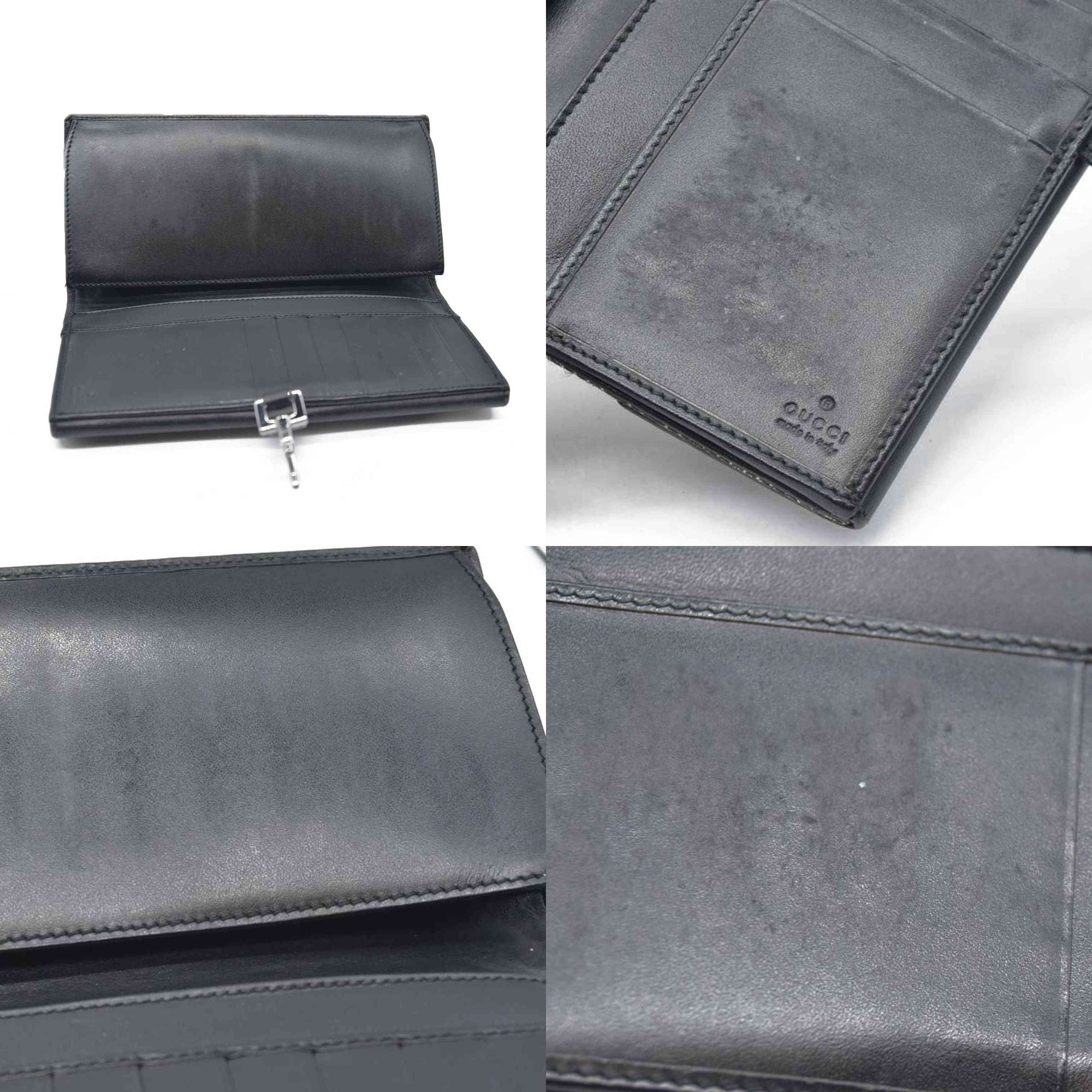 $770 Gucci GG Nylon Nylon French Purse CONSIGNMENT