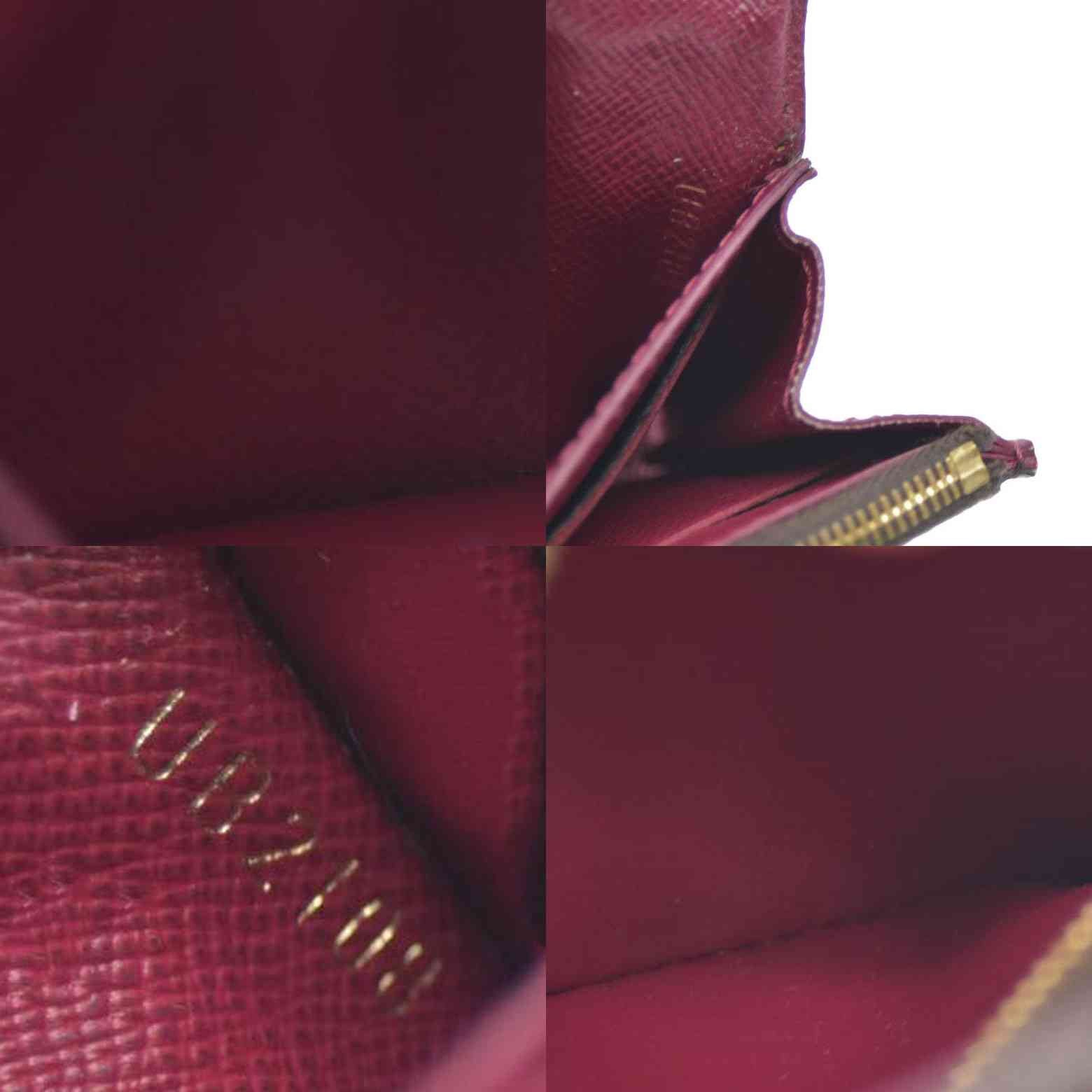 Louis Vuitton Monogram Porte Monnaie Rosalie Coin Purse Wallet Brown UB2108