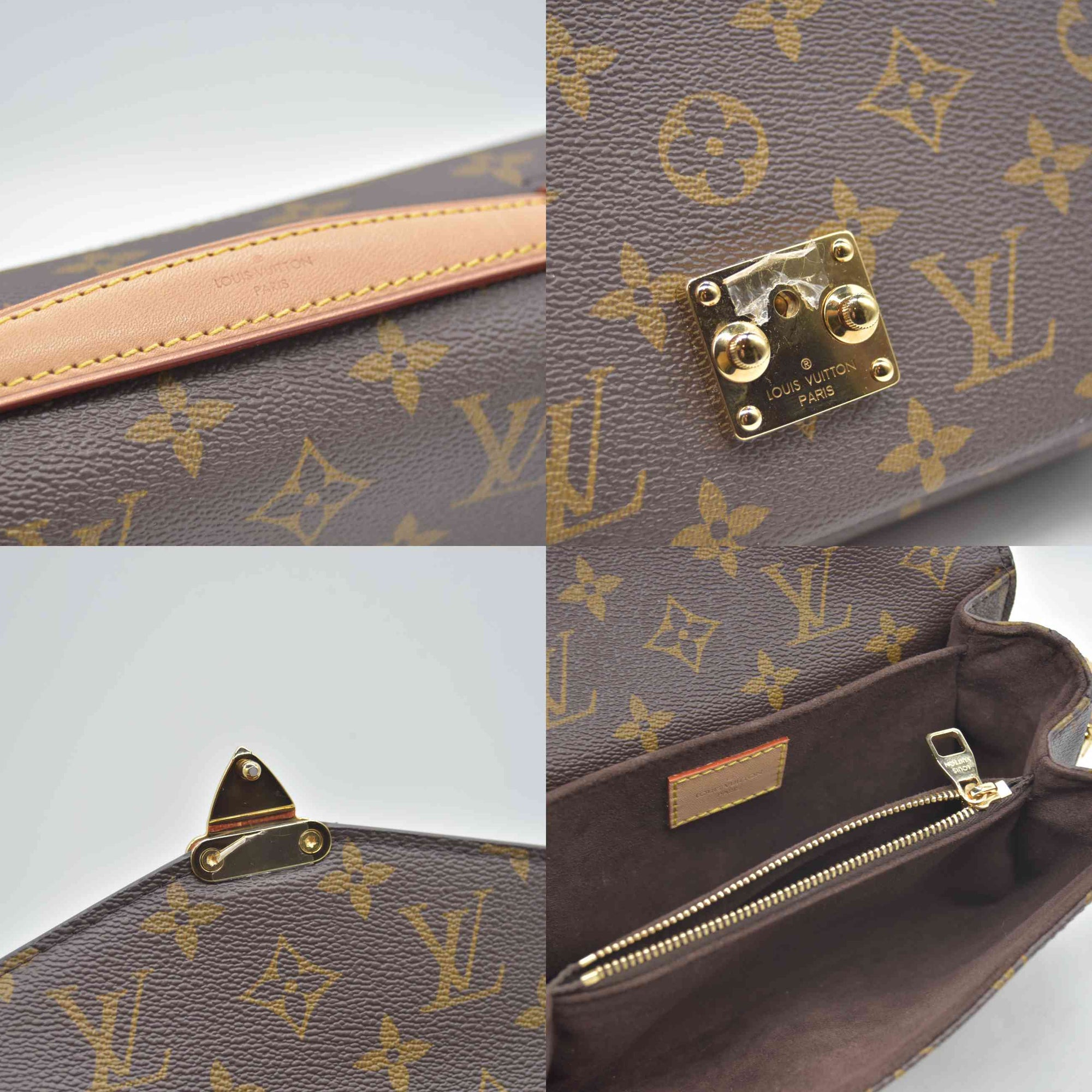$3300 RFID Louis Vuitton Monogram Pochette Métis East West