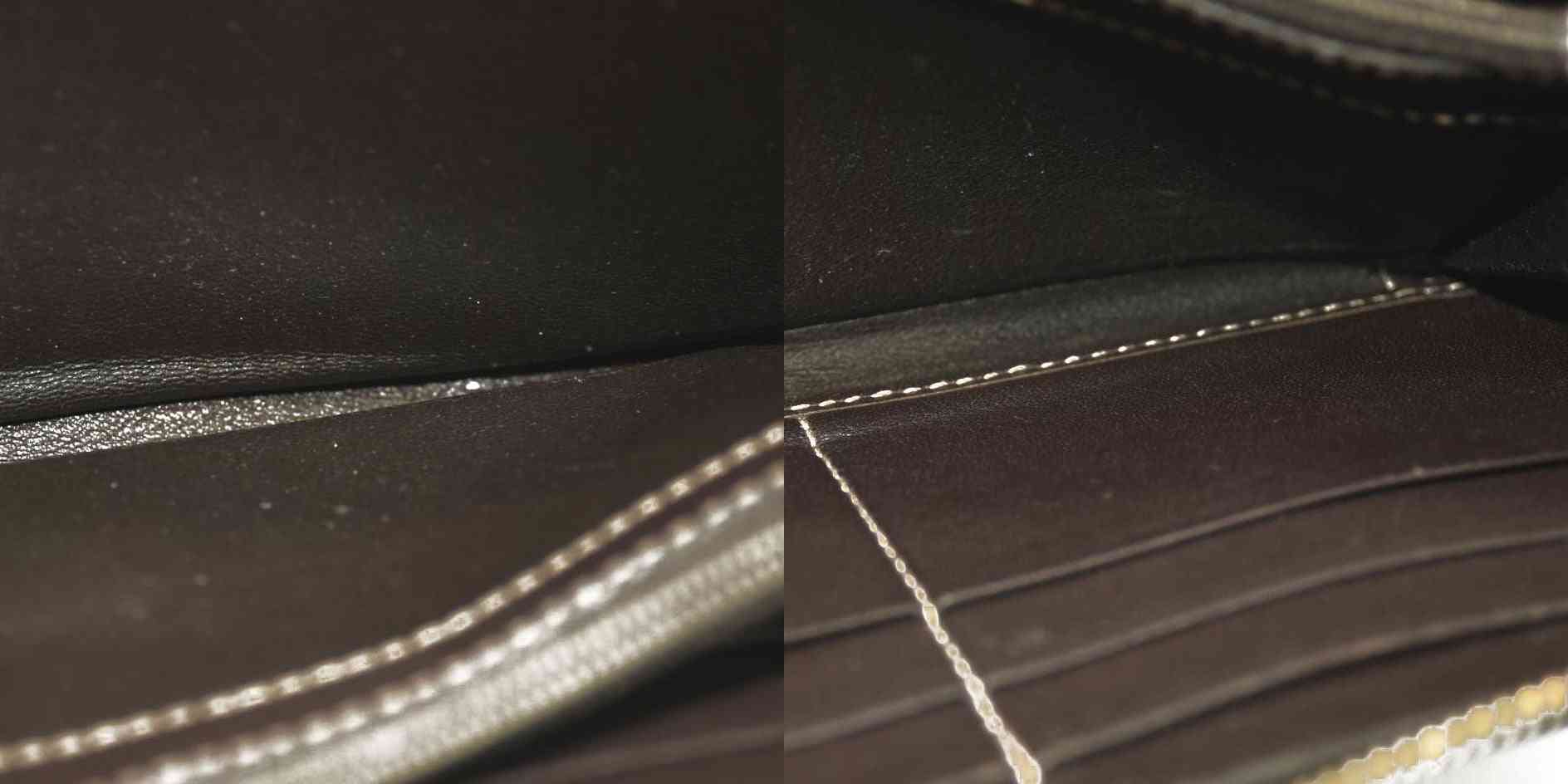 Gucci  Monogram Margaux Calfskin Lovely Zip Around Wallet Beige Ebony Cocoa