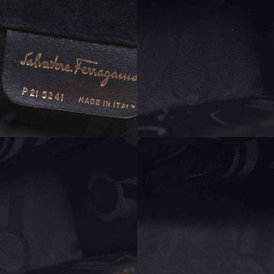 $1660 Salvatore Ferragamo Velvet Gancini Shoulder Bag CONSIGNMENT 10020994