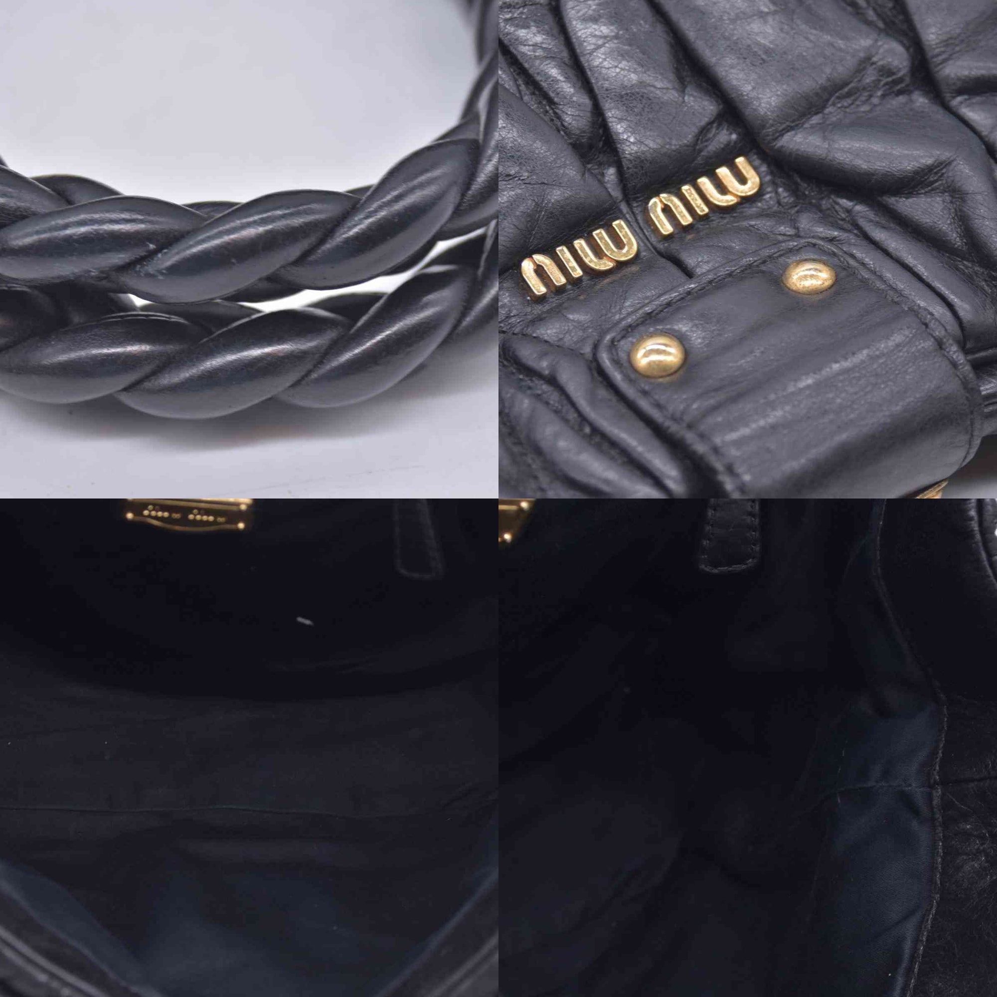 Miu Miu Leather Matelasse Bauletto Aperto Coffer CONSIGNMENT