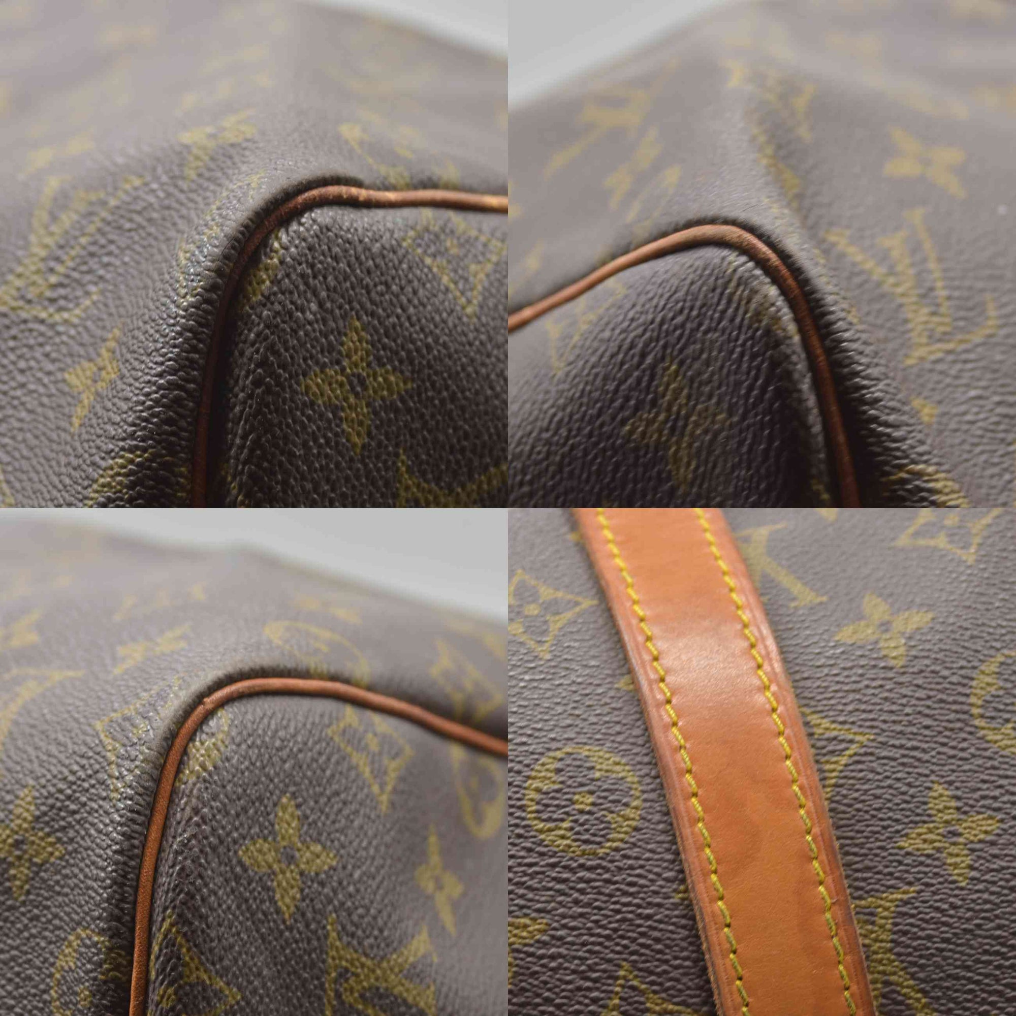$2170 1989 Louis Vuitton Monogram Duffle Boston Bag Keepall 55 FC892