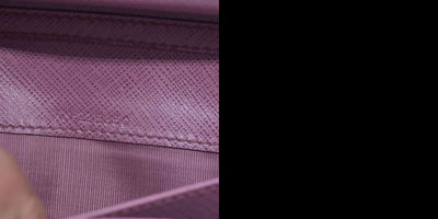 $650 SALVATORE FERRAGAMO Vara Bow Saffiano Leather Chain Flap Wallet Crossbody Pink CONSIGNMENT 10021563