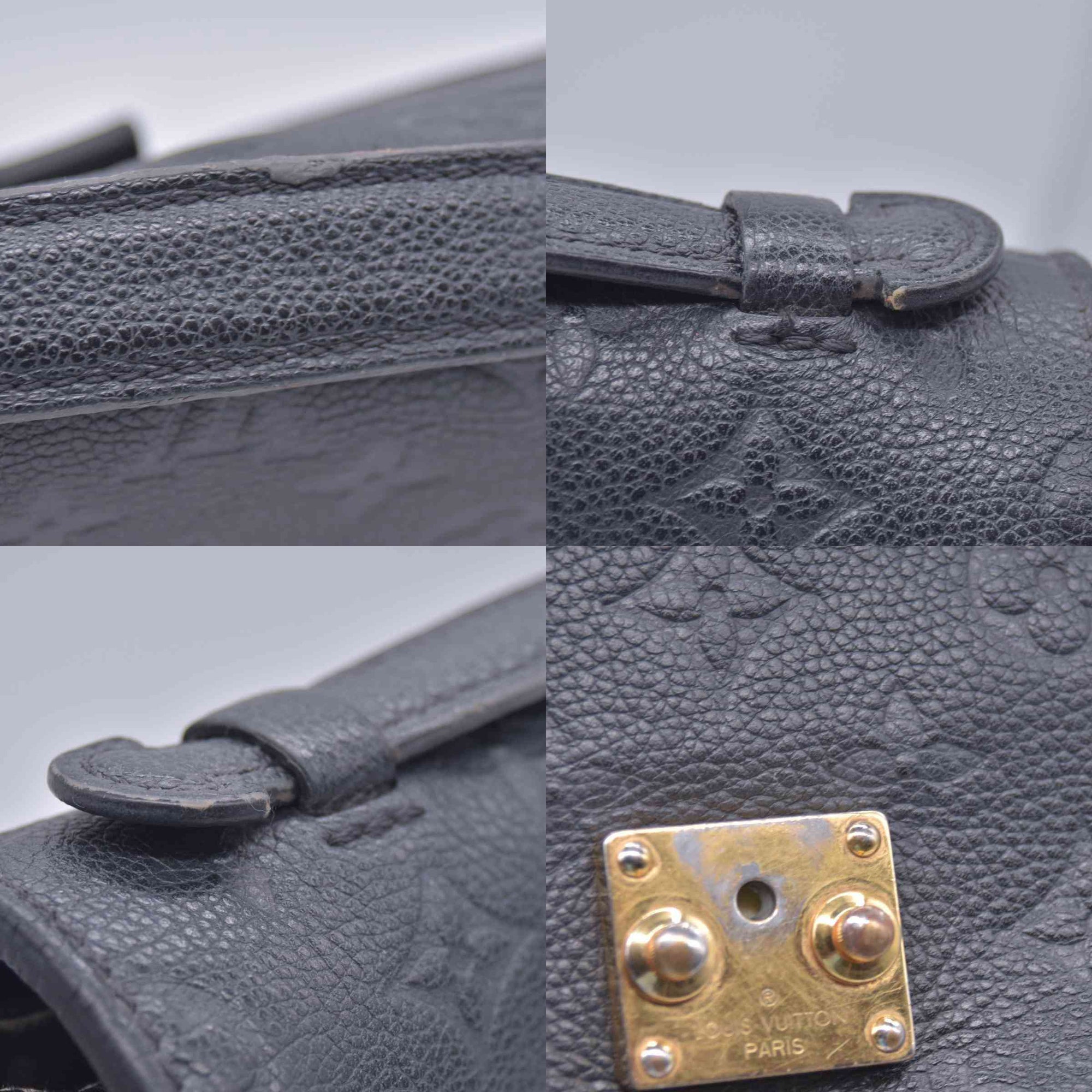 $3100 Louis Vuitton Empreinte Pochette Metis Black RFID 10021105