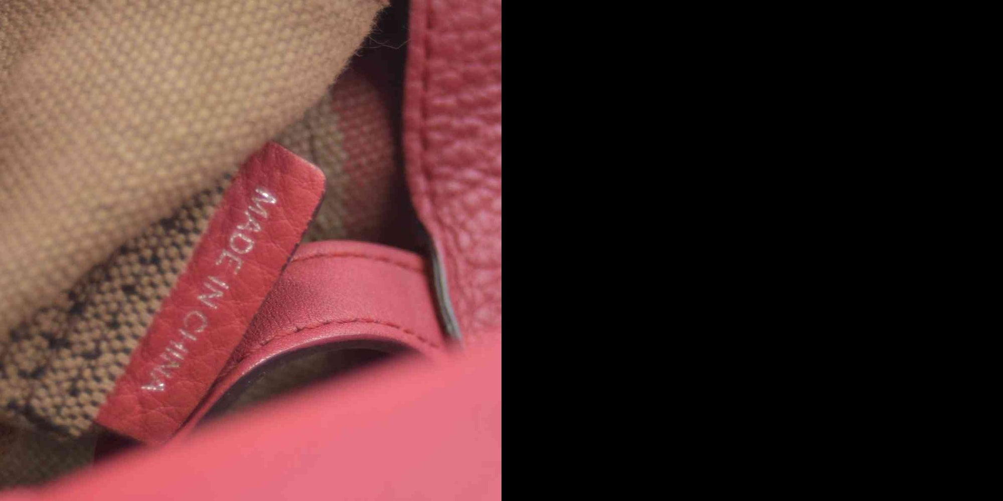 $1150 CONSIGNMENT BURBERRY Canvas Mega Check Medium Ashby Tassel Hobo Cinnamon Red