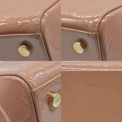$2730 2013 Louis Vuitton Vernis Brea MM Rose Velours DR1113
