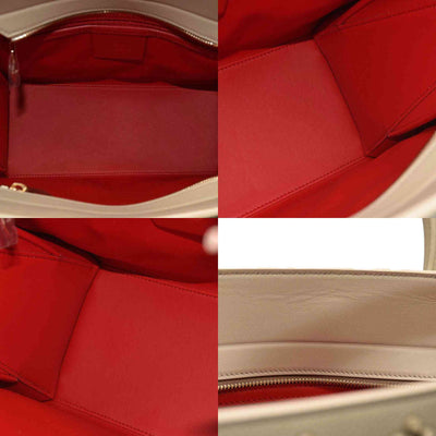 Christian Louboutin Women's Natural Medium Paloma Studded Leather Satchel