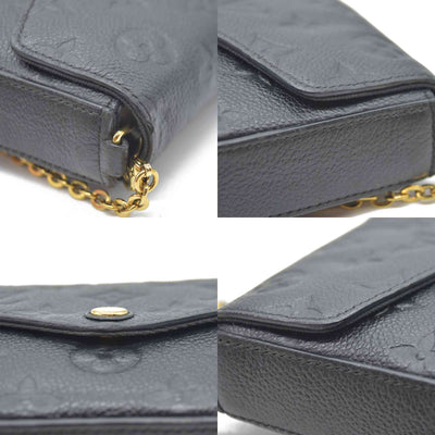 Louis Vuitton  Empreinte Pochette Felicie Chain Wallet Black