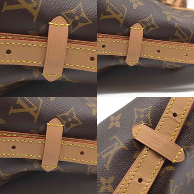 $2850 Louis Vuitton Monogram Carryall PM Brown Crossbody Travel Bag