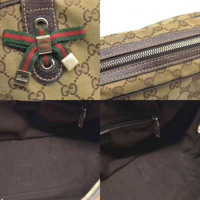 $890 Gucci GG Canvas Princy Boston Bag CONSIGNMENT