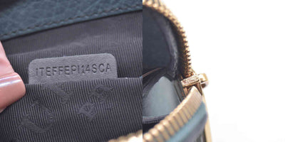 $695 Burberry Prorsum Grainy Nubuck Alma Owl Clutch Indigo Green CONSIGNMENT 10021441