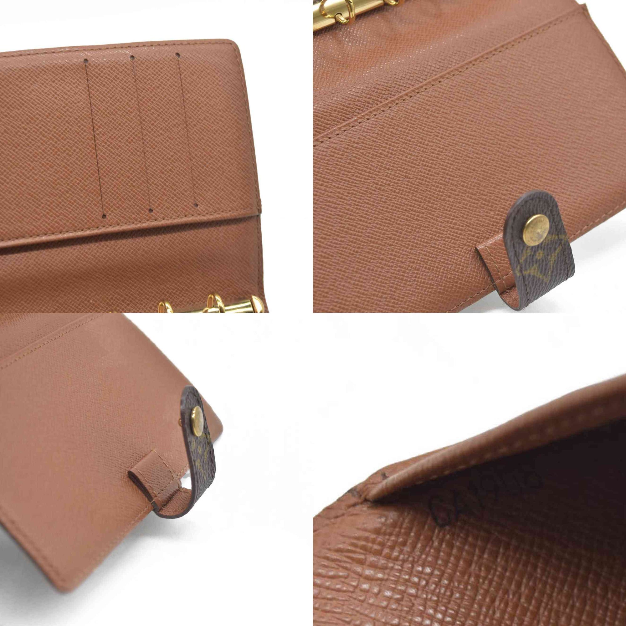 $505 Louis Vuitton Monogram Agenda PM Notebook Cover Brown CA1908