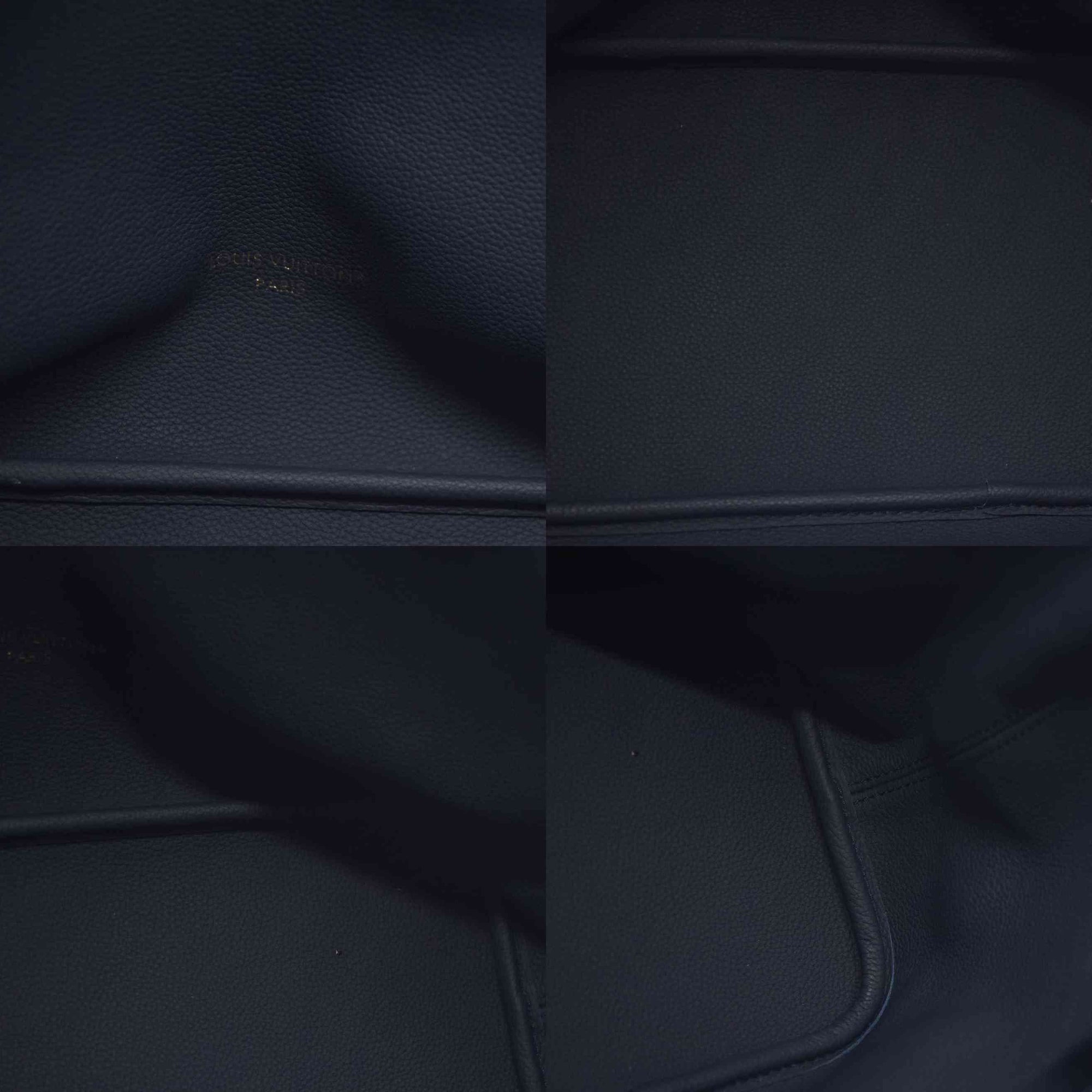 Louis Vuitton LV Monogram Neverfull Inside Out w/Pouch MM Navy