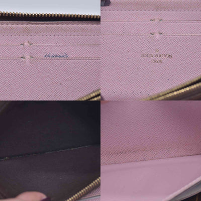 $570 2017 LOUIS VUITTON Monogram Clemence Long Wallet Rose SD3187 CONSIGNMENT 10021636