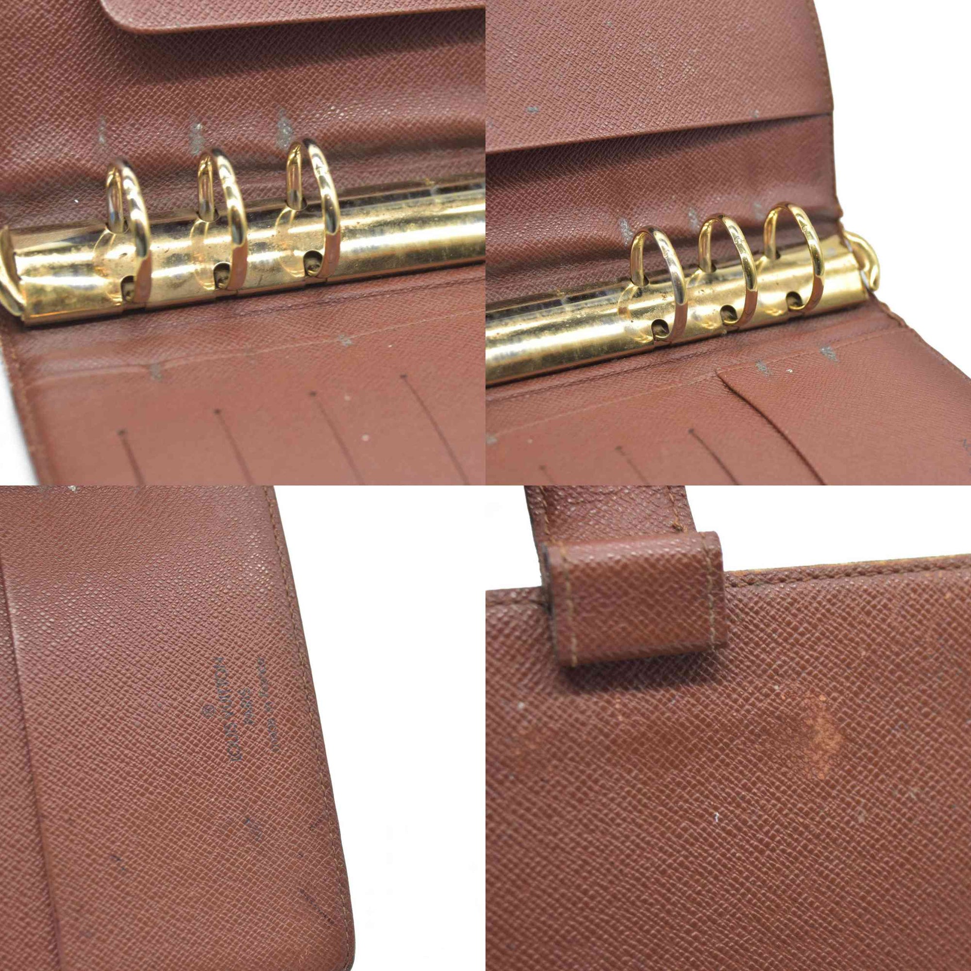 $755 Louis Vuitton  Monogram Medium Ring Agenda Cover