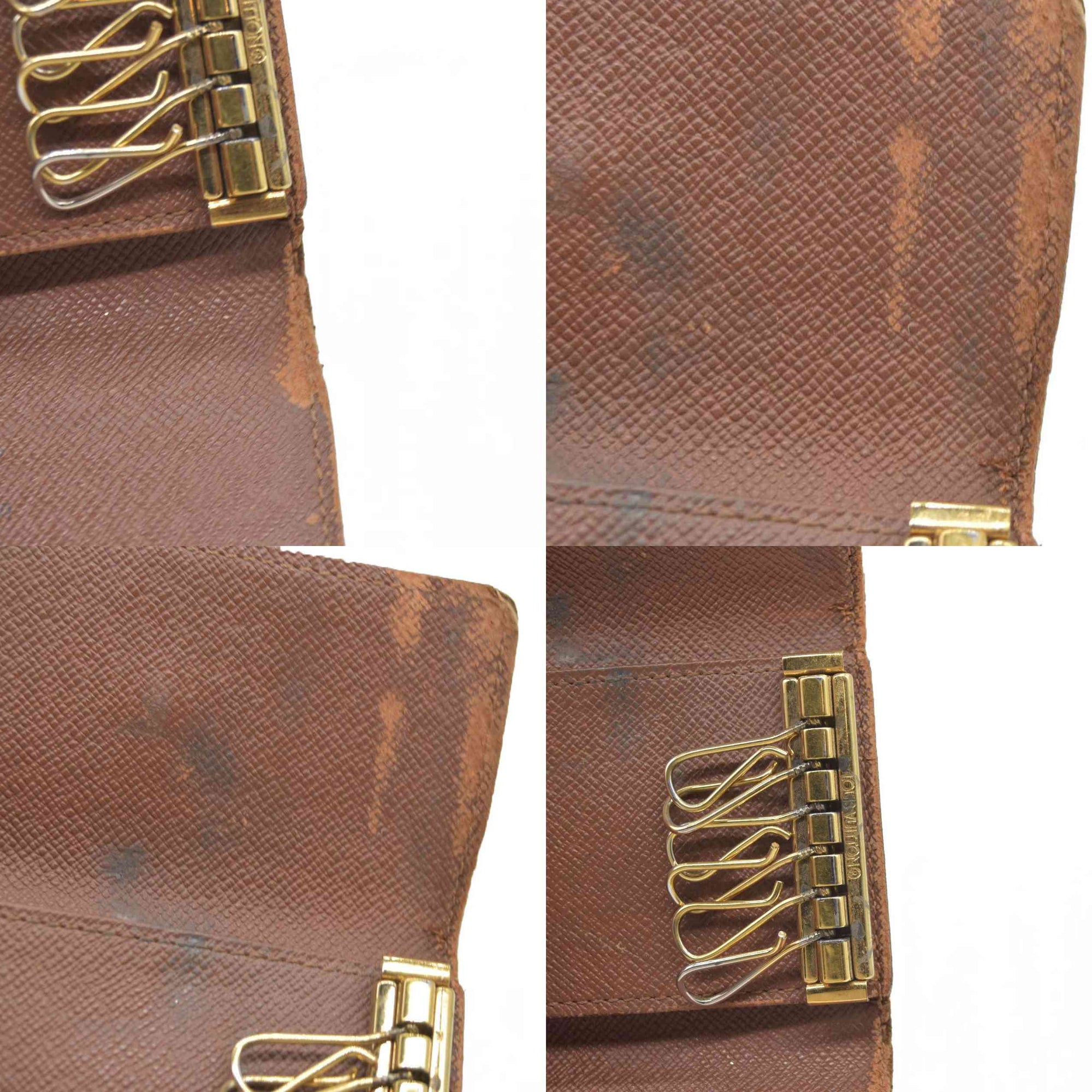 $345 Louis Vuitton Monogram Multicles 6 Ring Key Case Brown CT0024