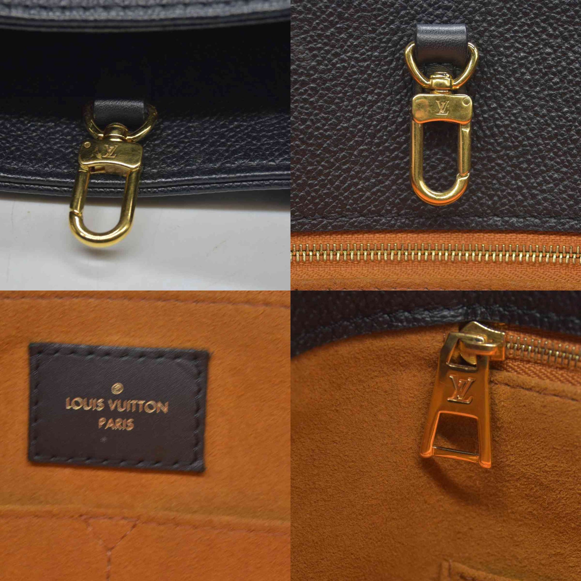 $3750 Louis Vuitton Onthego GM Empreinte Leather Black RFID