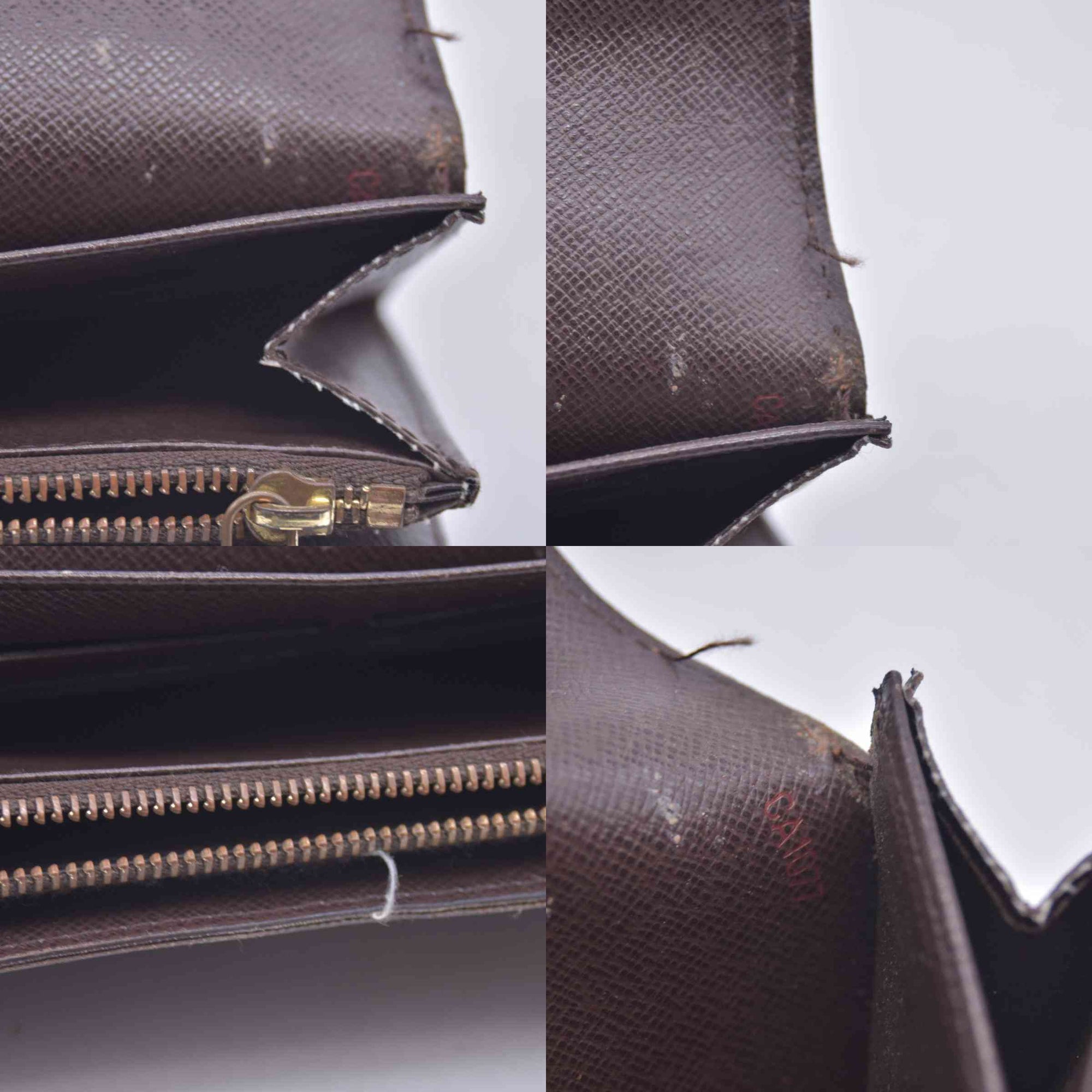 $725 2007 Louis Vuitton Damier Ebene Sarah Wallet CA1077 CONSIGNMENT 10020993