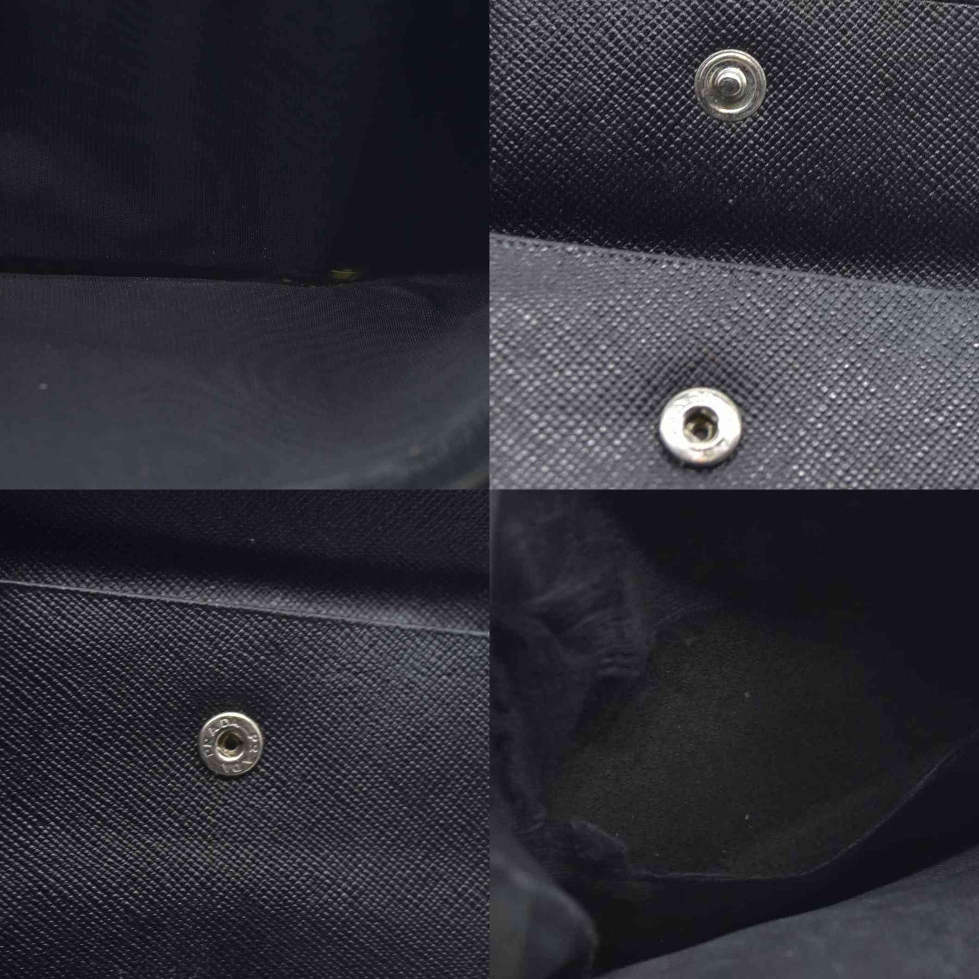 Prada Leather wallet Flap Closure Milano Dal 1913