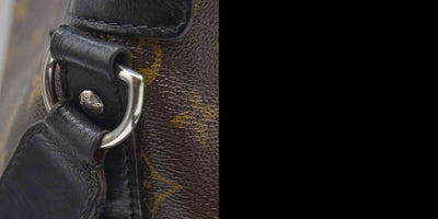 $1650 2014 LOUIS VUITTON  Monogram Macassar Torres Messenger SR0174