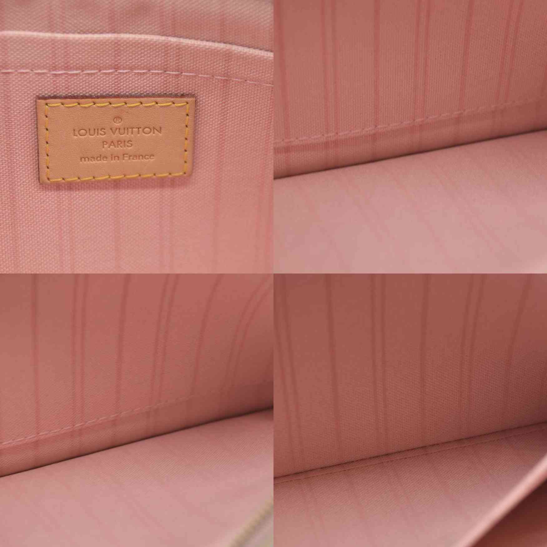 Louis Vuitton Damier Azur Neverfull GM MM Pochette FL3167 Rose Ballerine