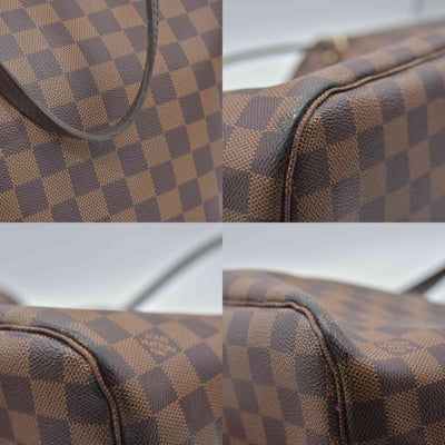 $2240 2020 Louis Vuitton Damier Ebene Neverfull MM SD4290