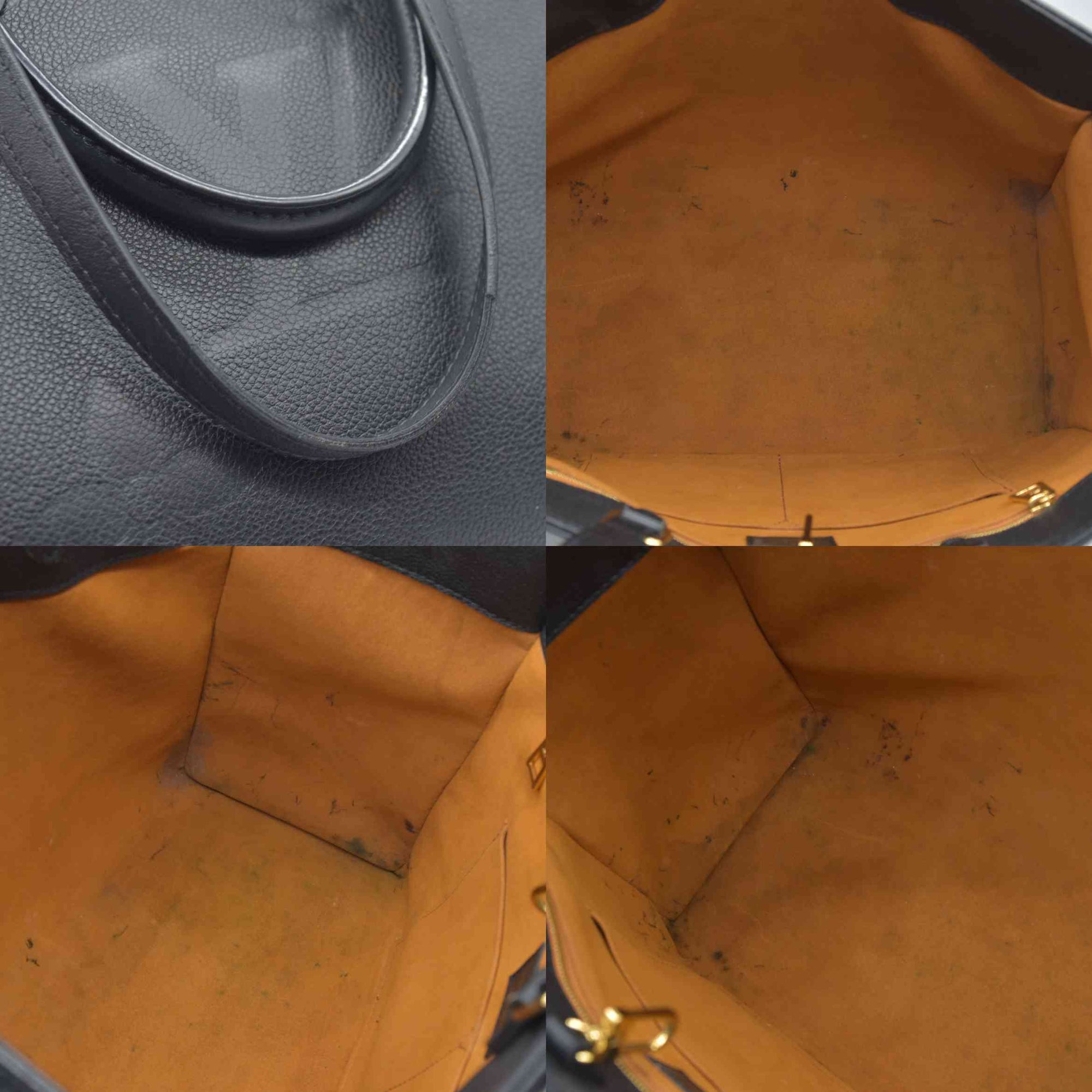 $3550 Louis Vuitton  Empreinte Monogram Giant Onthego MM Black RFID