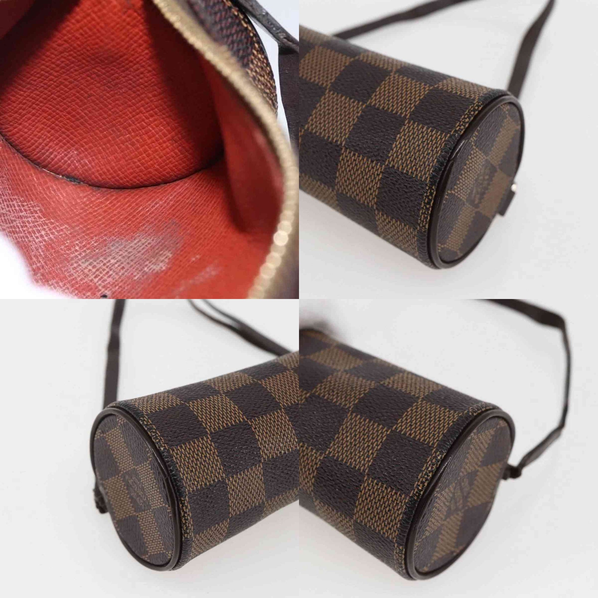$1560 LOUIS VUITTON Damier Ebene Papillon Pochette VINTAGE