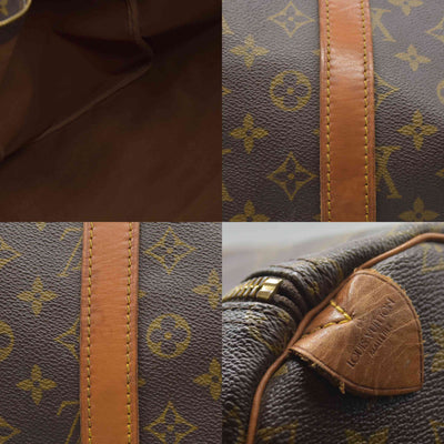 $2280 1989 Louis Vuitton LV Boston Bag Keepall 55 Brown Monogram FC892
