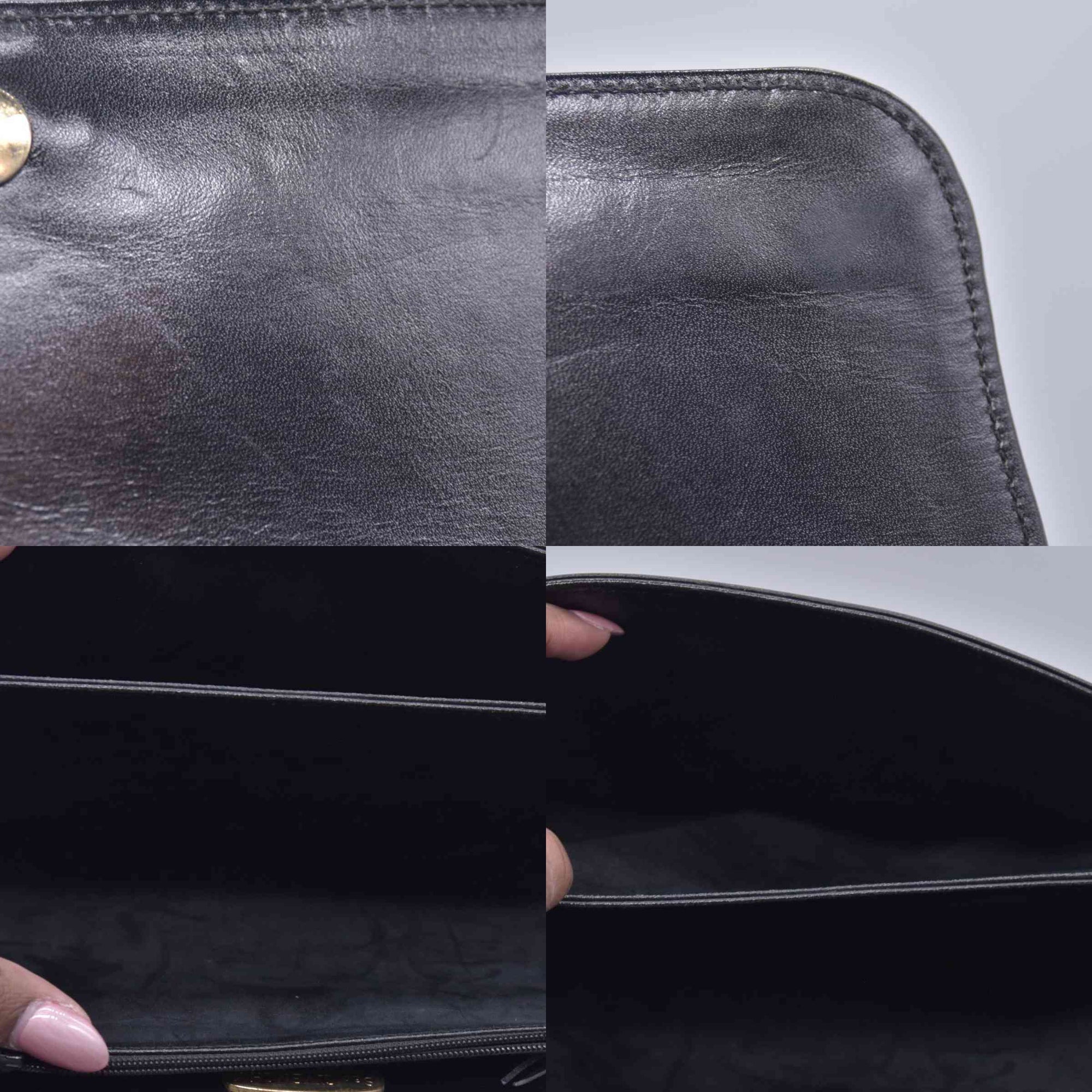 GIVENCHY Smooth Calfskin 4G Logo Flap Crossbody Bag Black CONSIGNMENT 10021186