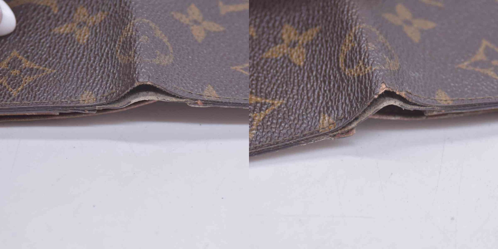 $605 1992 LOUIS VUITTON LV Card Case Monogram Brown CT0942 CONSIGNMENT 10020920