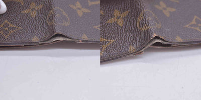 $605 1992 LOUIS VUITTON LV Card Case Monogram Brown CT0942 CONSIGNMENT 10020920