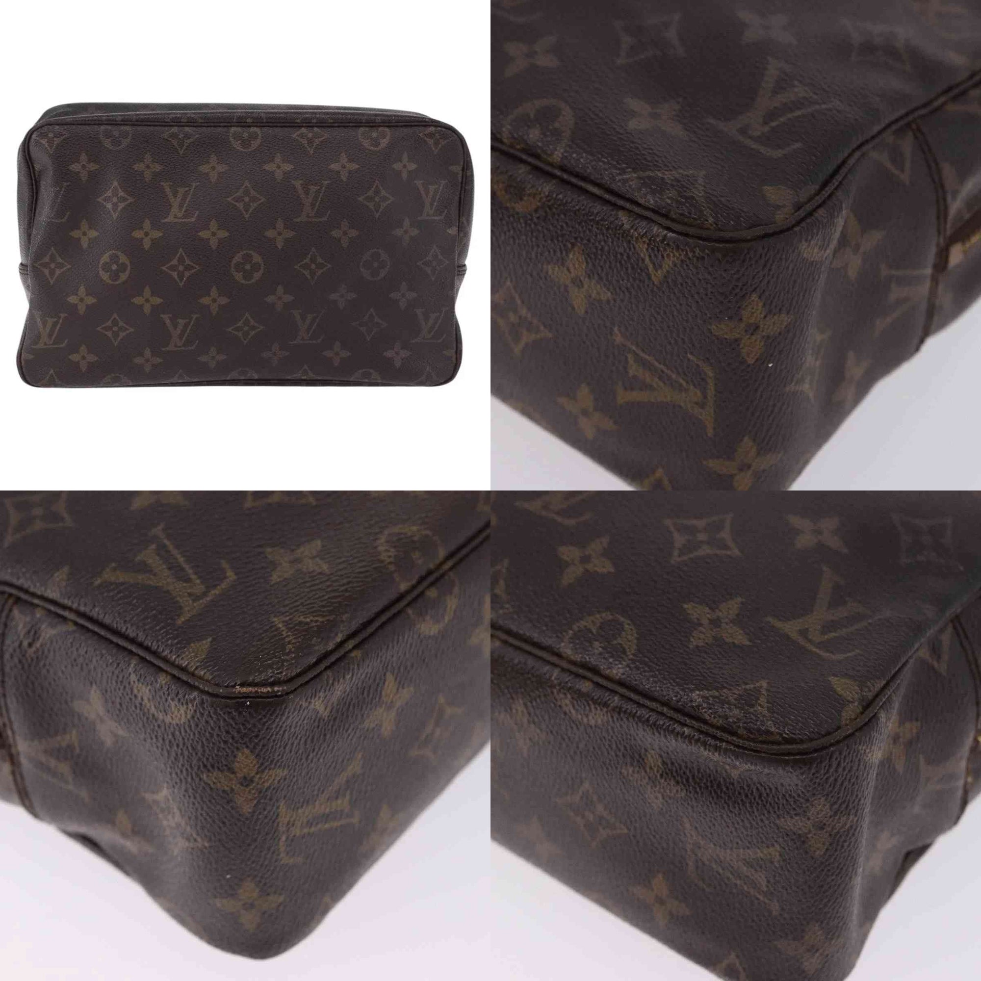 $600 1986 LOUIS VUITTON Monogram Trousse Toilette 28 Clutch Bag 863